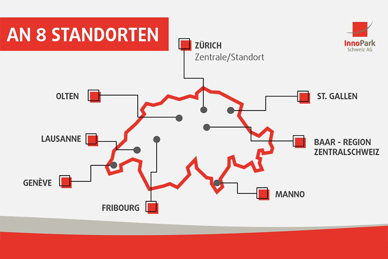 8 InnoPark Standorte